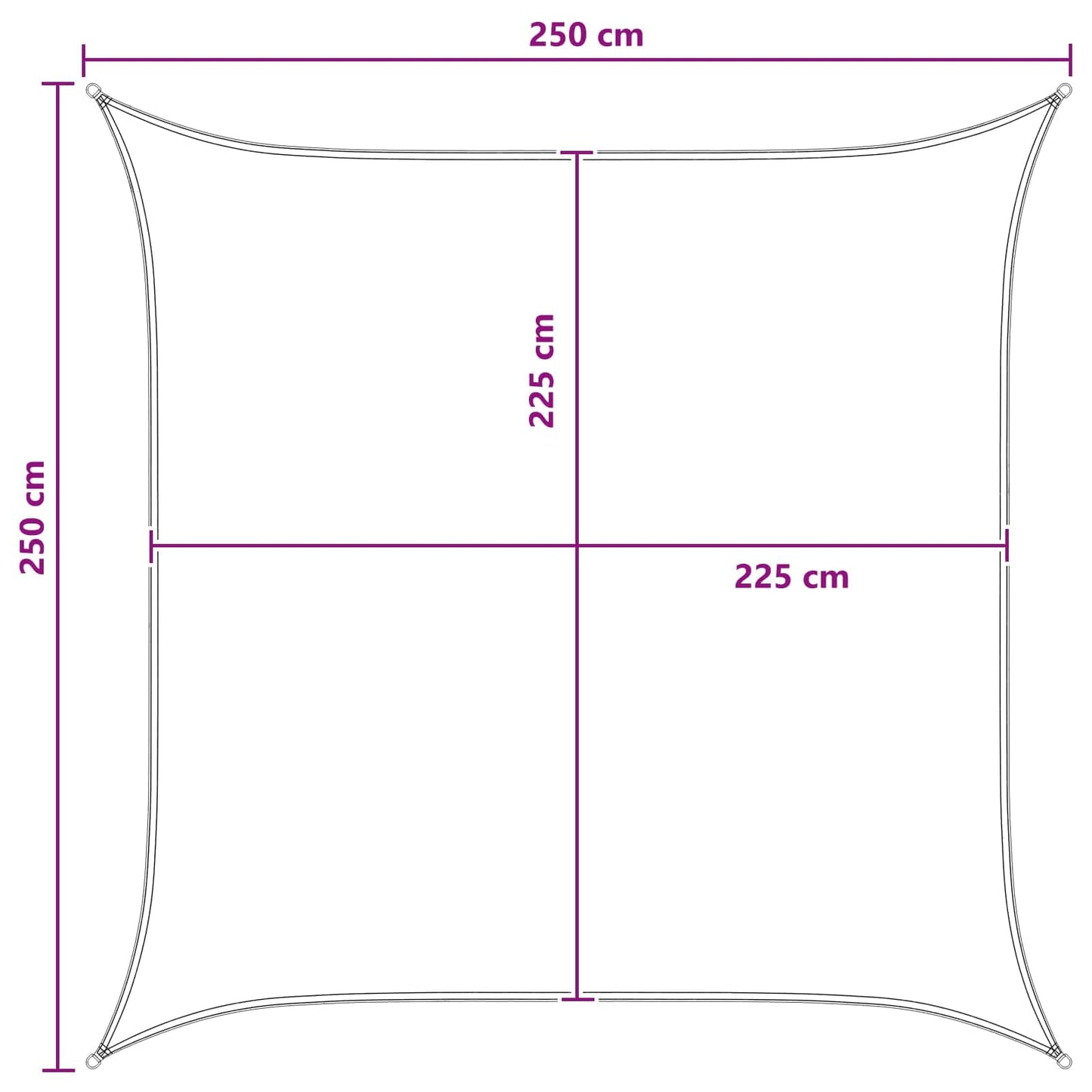 Sonnensegel Hdpe Blau Und Weiß