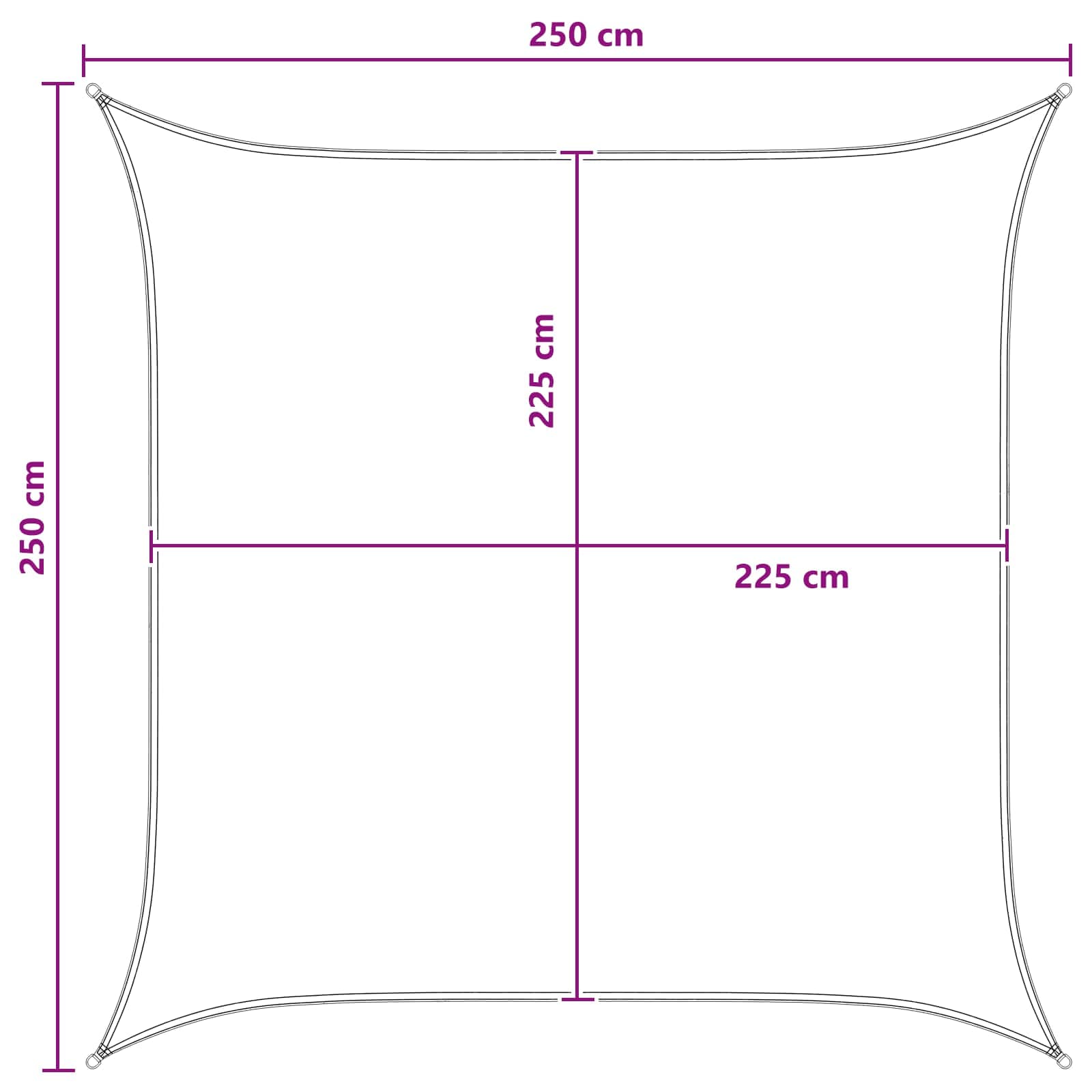 Sonnensegel Hdpe Blau Und Weiß