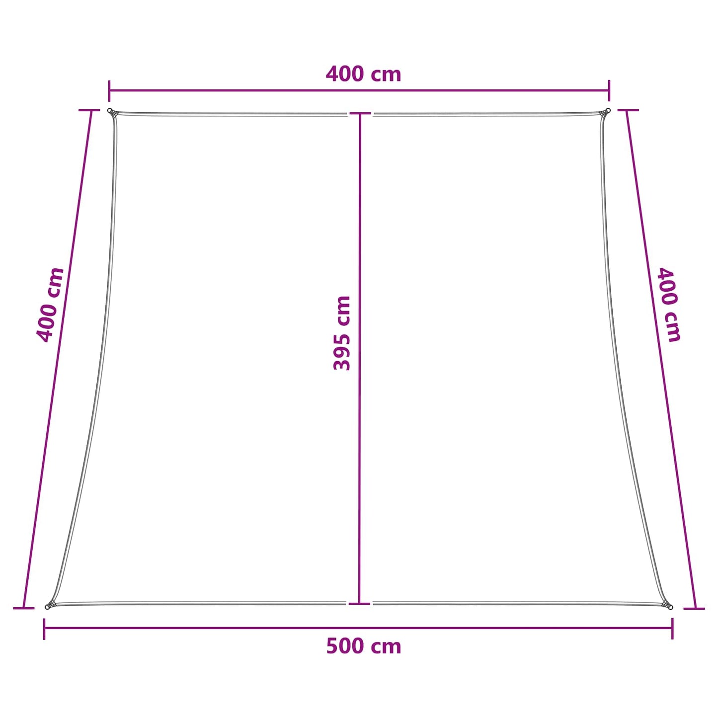 Sonnensegel 4 / 5 X 4 M Hdpe