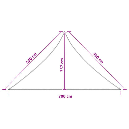 Sonnensegel Hdpe Hellgrau Und Weiß