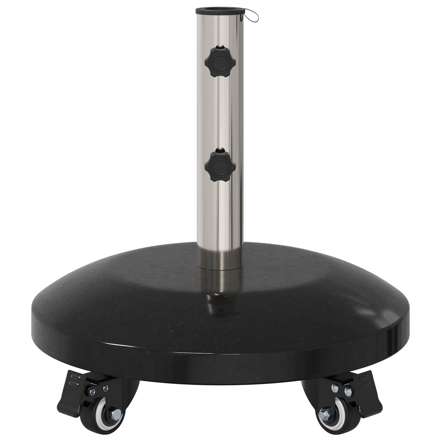 Granit-Sonnenschirmständer Mit Rollen Für 40-50 Mm Mast 29 Kg Schwarz
