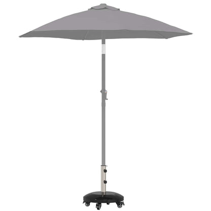 Granit-Sonnenschirmständer Mit Rollen Für 40-50 Mm Mast 29 Kg Schwarz