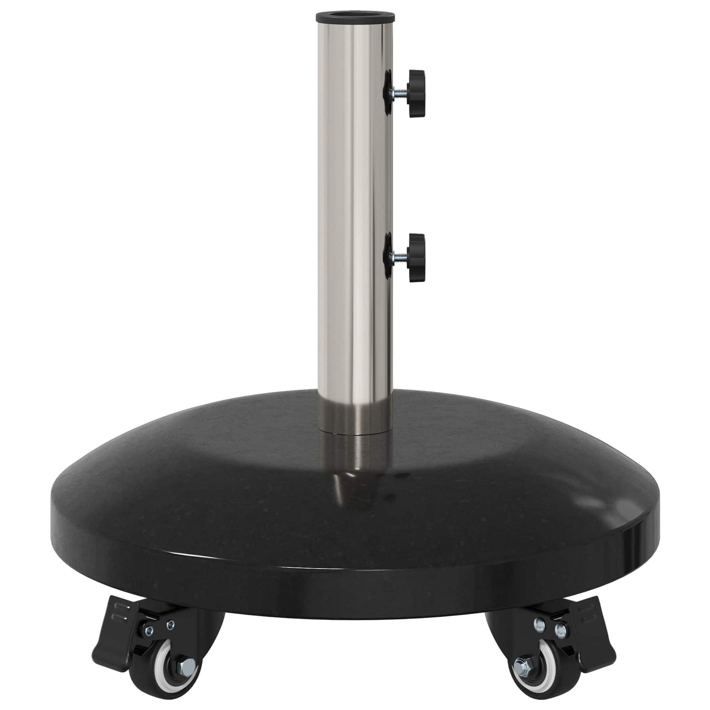Granit-Sonnenschirmständer Mit Rollen Für 40-50 Mm Mast 29 Kg Schwarz