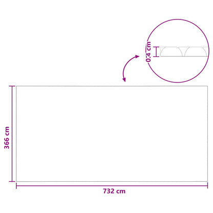 Solar Poolabdeckung Hochwertig 200 Μm Quadratisch Blau