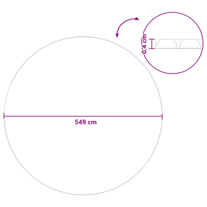 Solar Poolabdeckung Hochwertig 200 Μm Rund Pe