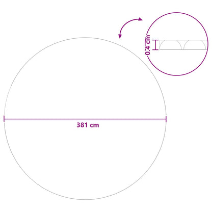 Sonnendeck Für Pools Extra Schwer 400 Μm Rund Pe