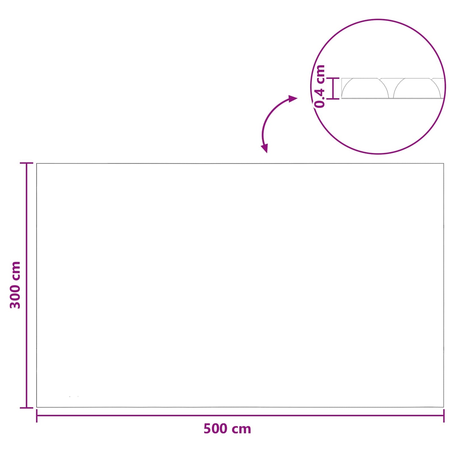 Sonnendeck Für Pools Extra Schwer 400 Μm Blau