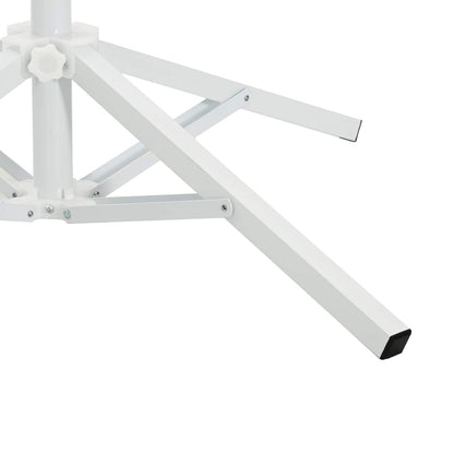 Sonnenschirmständer Weiß Stahl Für 25-32 Mm Mast