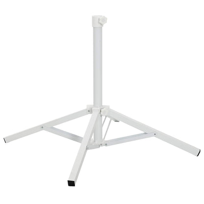 Sonnenschirmständer Weiß Stahl Für 25-32 Mm Mast
