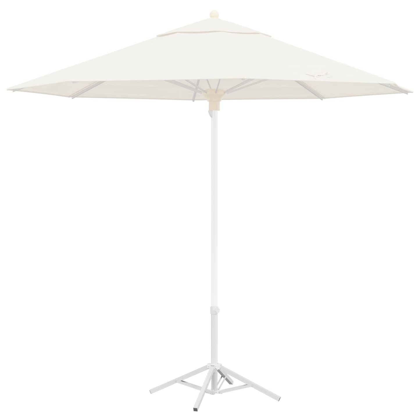 Sonnenschirmständer Weiß Stahl Für 25-32 Mm Mast