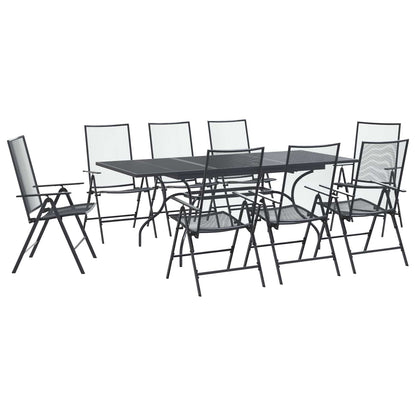Garten Essgruppe 9 Pcs Anthrazit 212 X 90 X 76 Cm