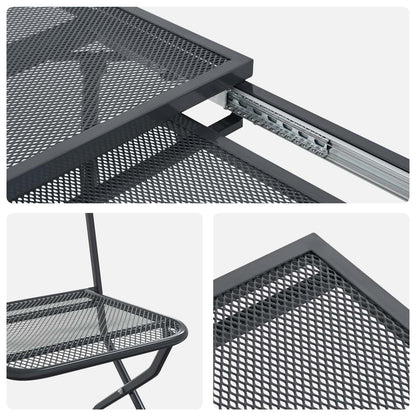 Garten Essgruppe 9 Pcs Anthrazit 212 X 90 X 76 Cm