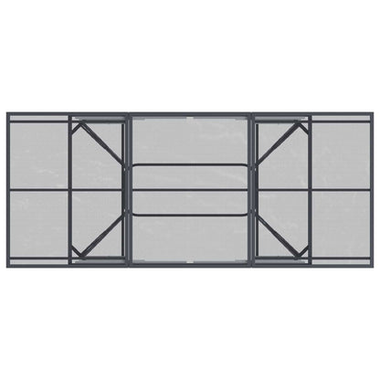 Garten Essgruppe 9 Pcs Anthrazit 212 X 90 X 76 Cm