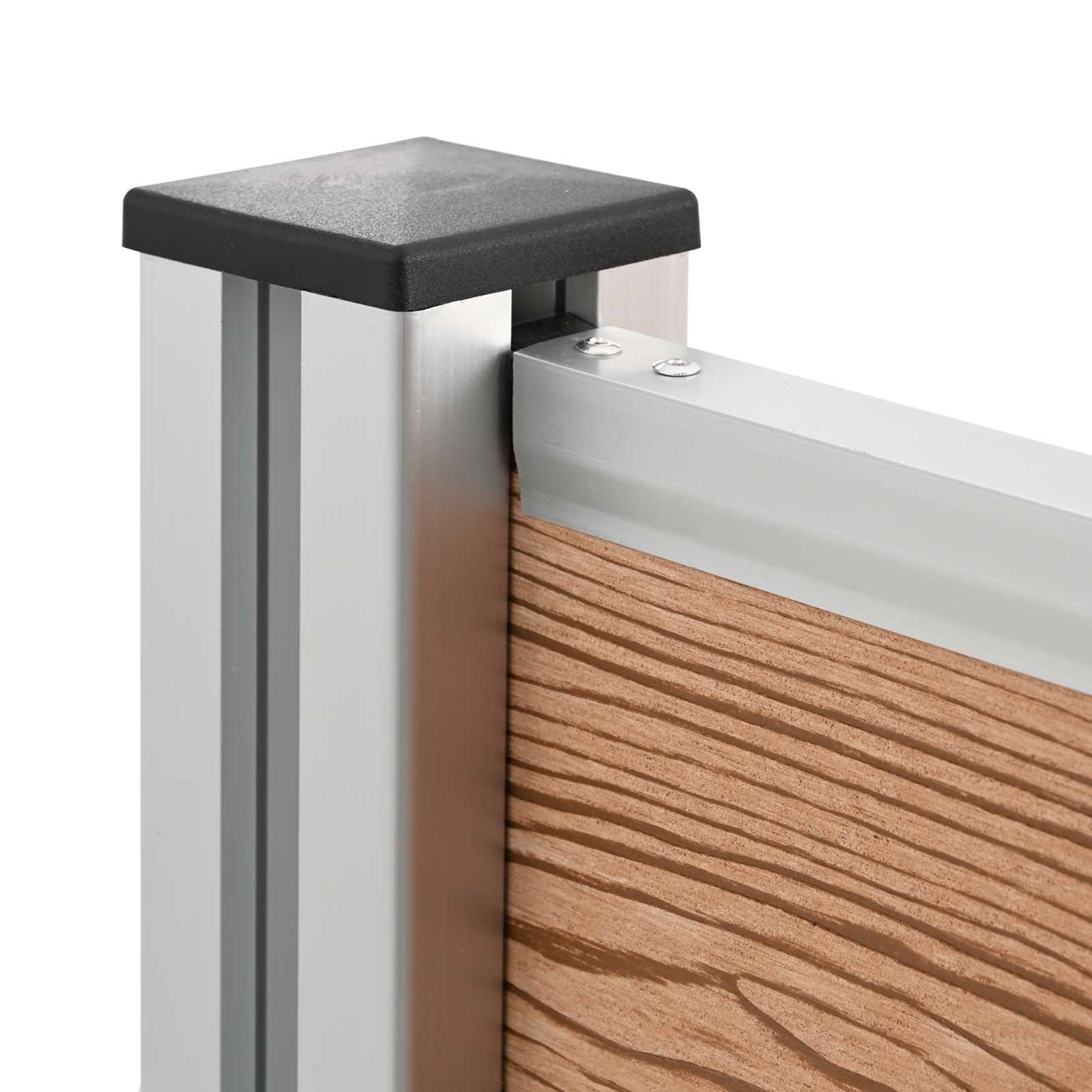 Mülltonnenzaun 85 X 85 X 115 Cm Aluminium Und Wpc