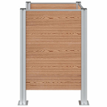 Mülltonnenzaun 85 X 85 X 115 Cm Aluminium Und Wpc