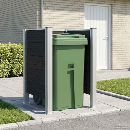 Mülltonnenzaun 85 X 85 X 115 Cm Aluminium Und Wpc