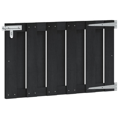 Gartentor 100 X 60 Cm Wpc Und Aluminium Schwarz