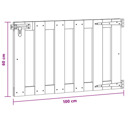 Gartentor 100 X 60 Cm Wpc Und Aluminium Schwarz