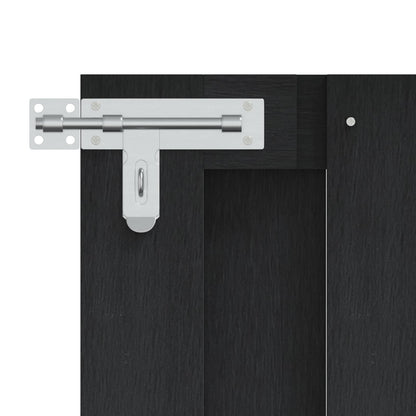 Gartentor 100 X 80 Cm Wpc Und Aluminium Schwarz