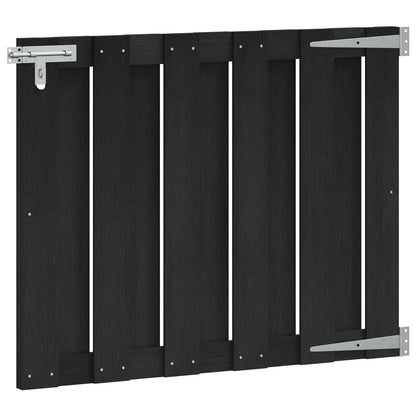 Gartentor 100 X 80 Cm Wpc Und Aluminium Schwarz