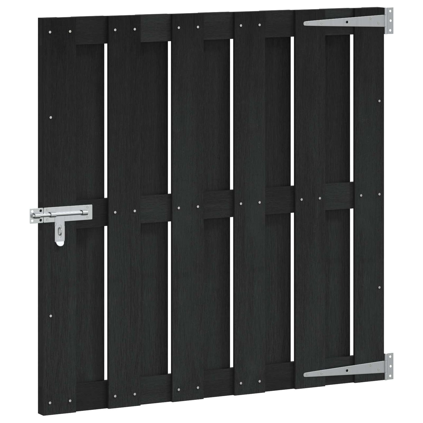 Gartentor 100 X 100 Cm Wpc Und Aluminium Schwarz