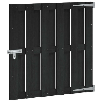 Gartentor 100 X 100 Cm Wpc Und Aluminium Schwarz