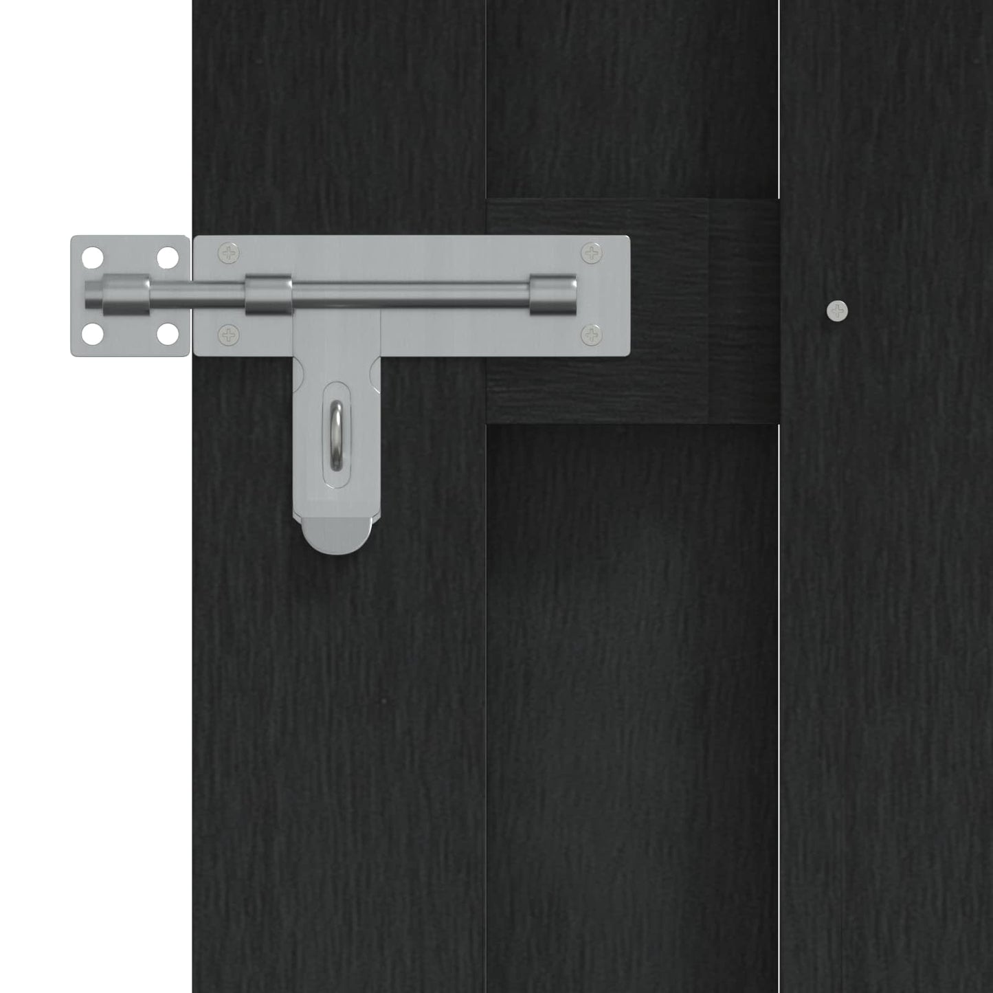 Gartentor 100 X 112 Cm Wpc Und Aluminium Schwarz