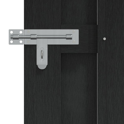 Gartentor 100 X 112 Cm Wpc Und Aluminium Schwarz
