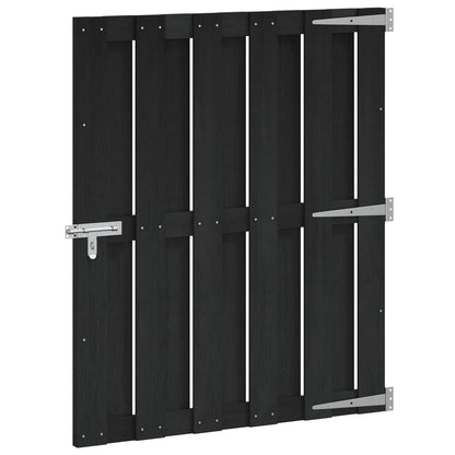 Gartentor 100 X 112 Cm Wpc Und Aluminium Schwarz