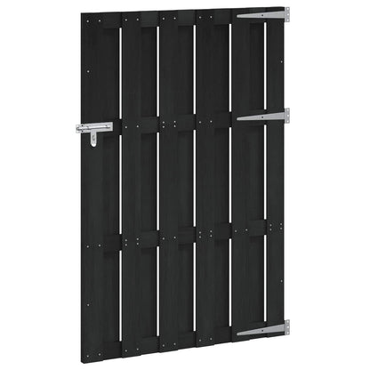 Gartentor 100 X 150 Cm Wpc Und Aluminium Schwarz