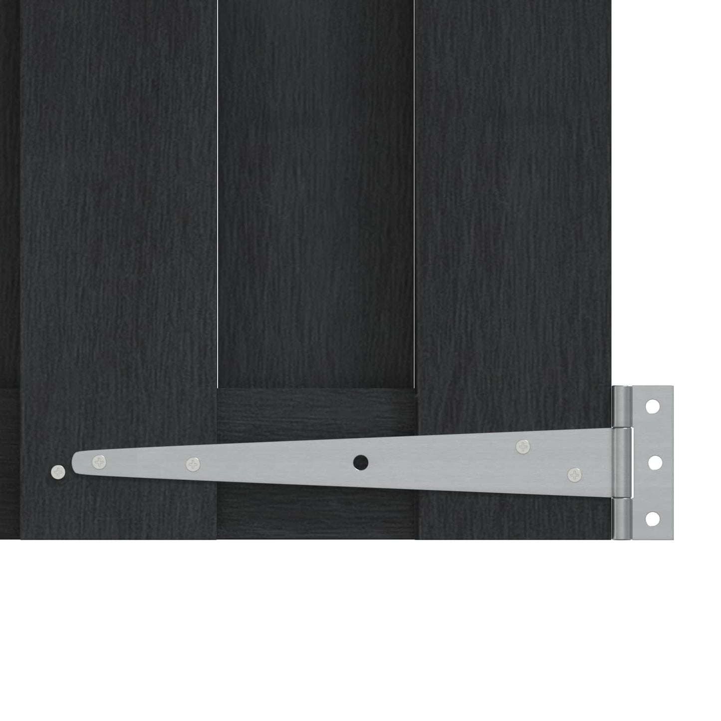 Gartentor 100 X 180 Cm Wpc Und Aluminium Schwarz