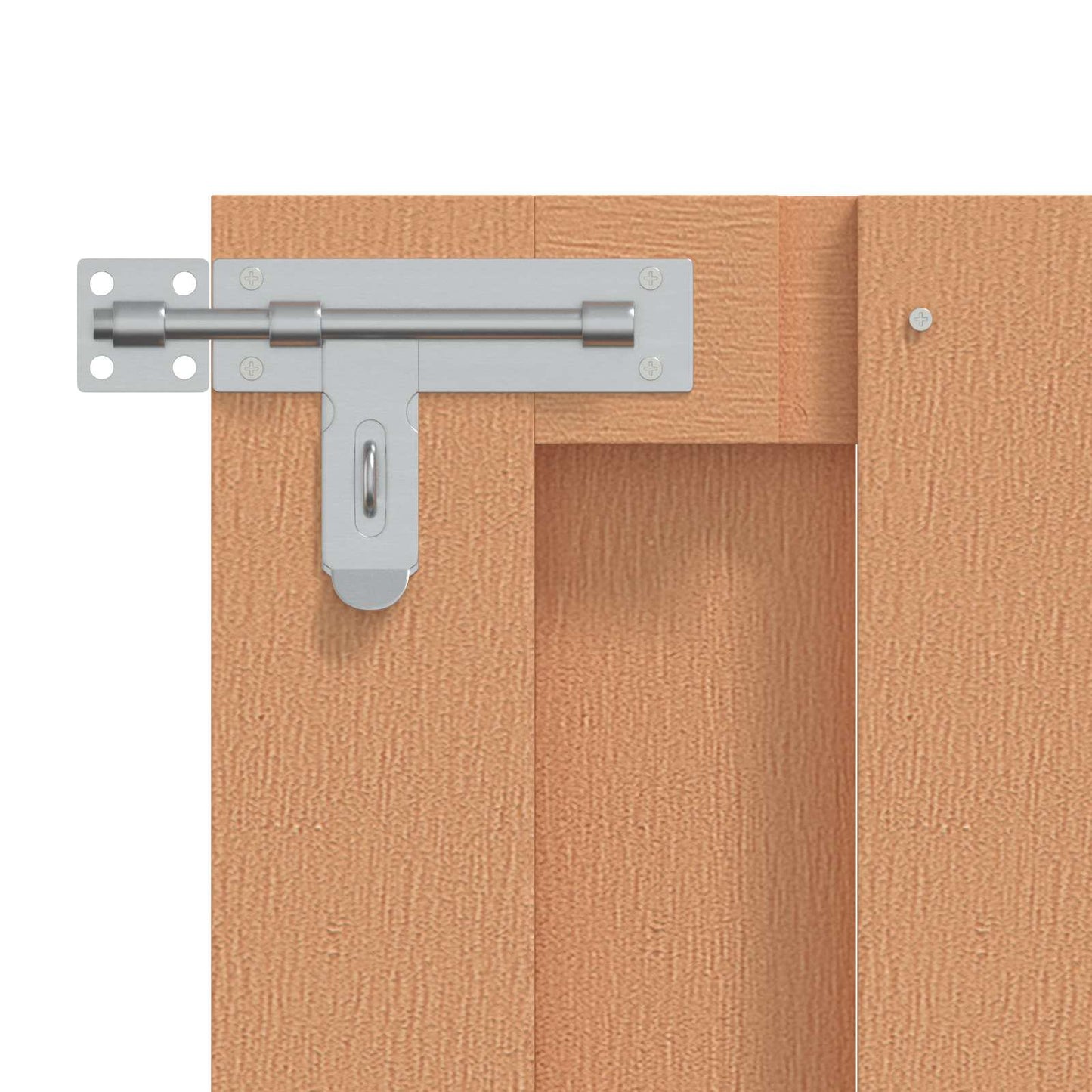 Gartentor 100 X 80 Cm Wpc Und Aluminium Braun