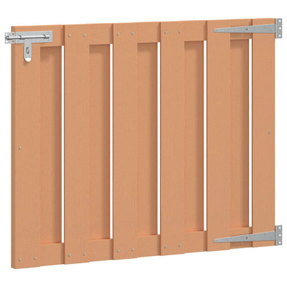 Gartentor 100 X 80 Cm Wpc Und Aluminium Braun