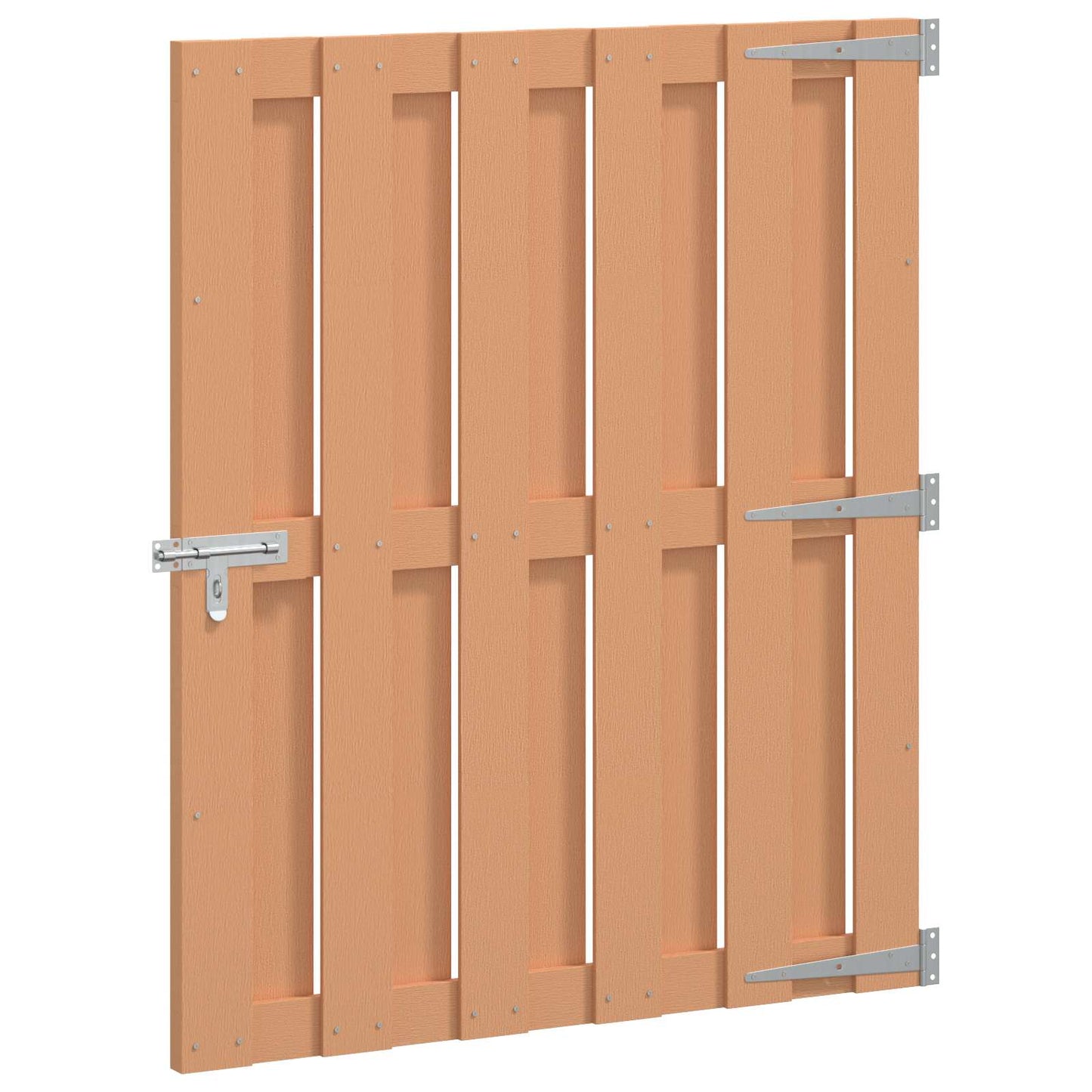 Gartentor 100 X 112 Cm Wpc Und Aluminium Braun