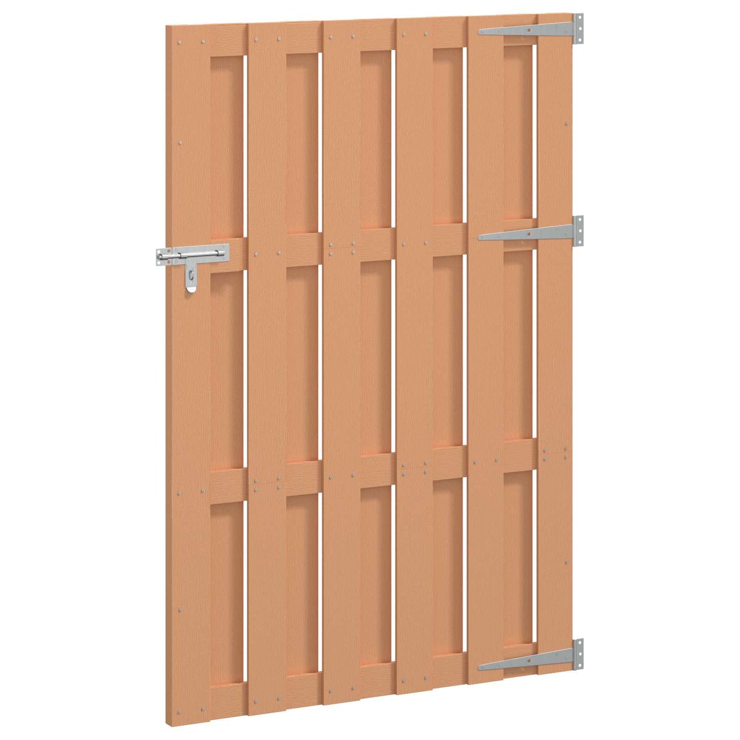 Gartentor 100 X 150 Cm Wpc Und Aluminium Braun