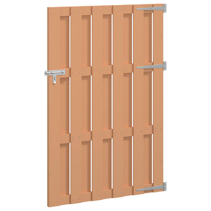 Gartentor 100 X 150 Cm Wpc Und Aluminium Braun