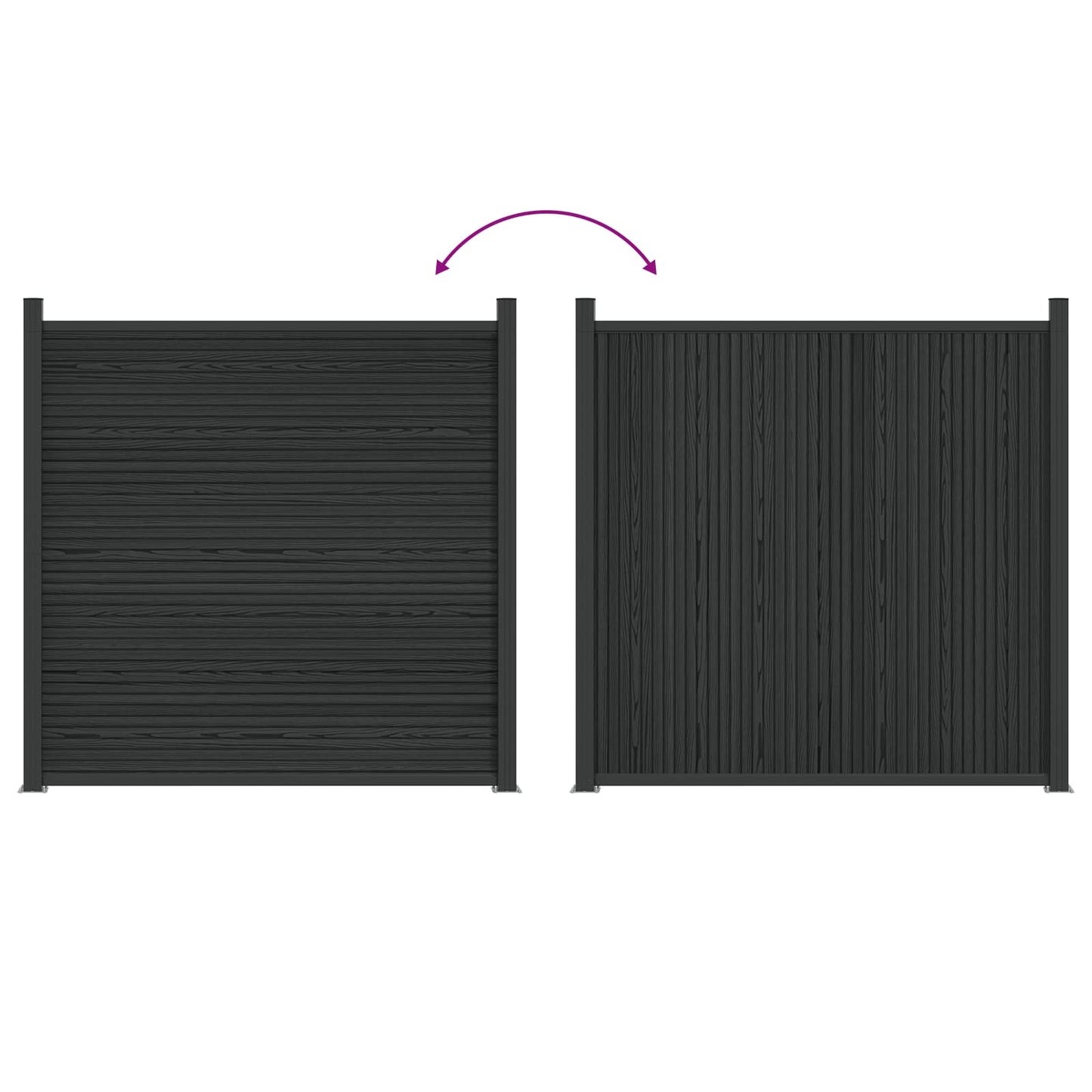 Zaunelement Wpc Und Aluminium