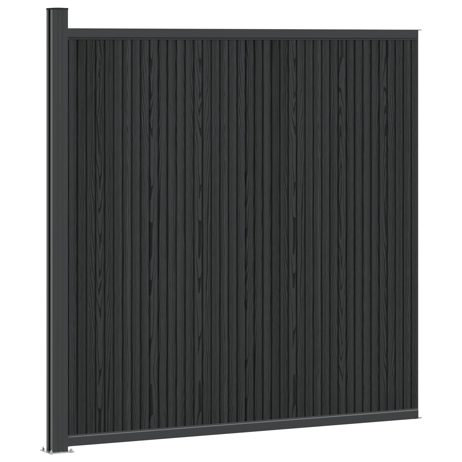 Zaunelement Wpc Und Aluminium