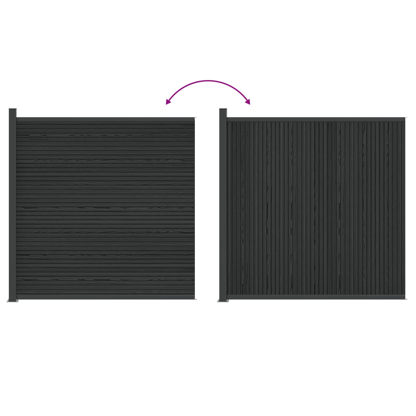 Zaunelement Wpc Und Aluminium