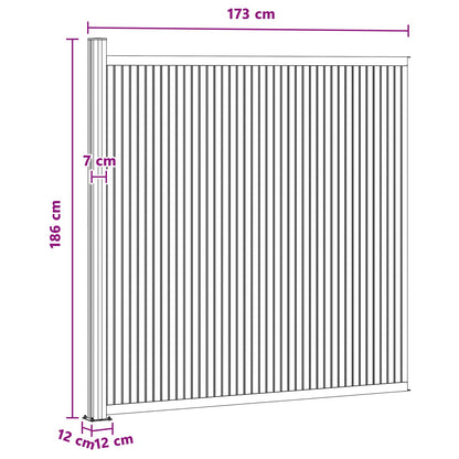 Zaunelement Wpc Und Aluminium