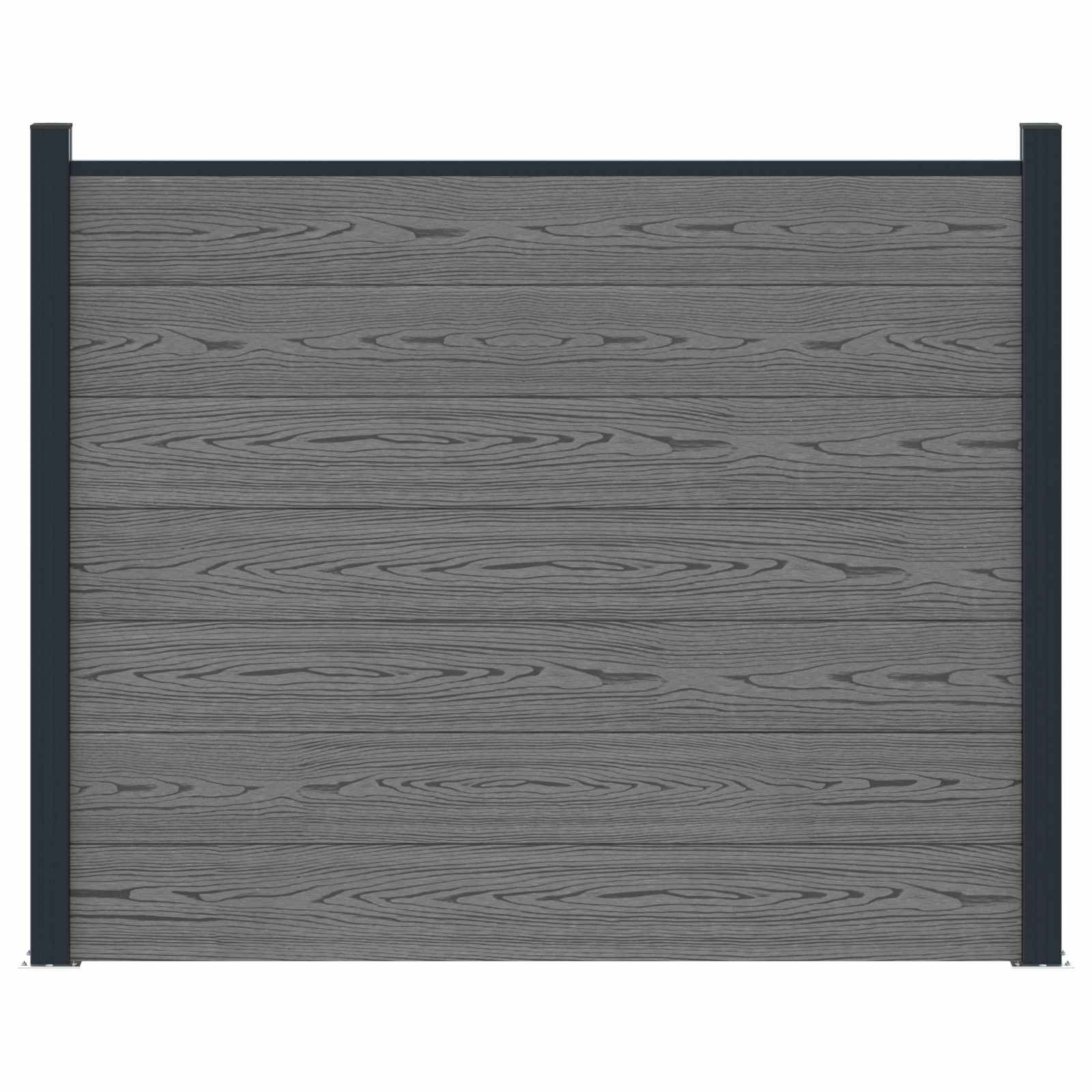 Zaunelement Wpc Und Aluminium