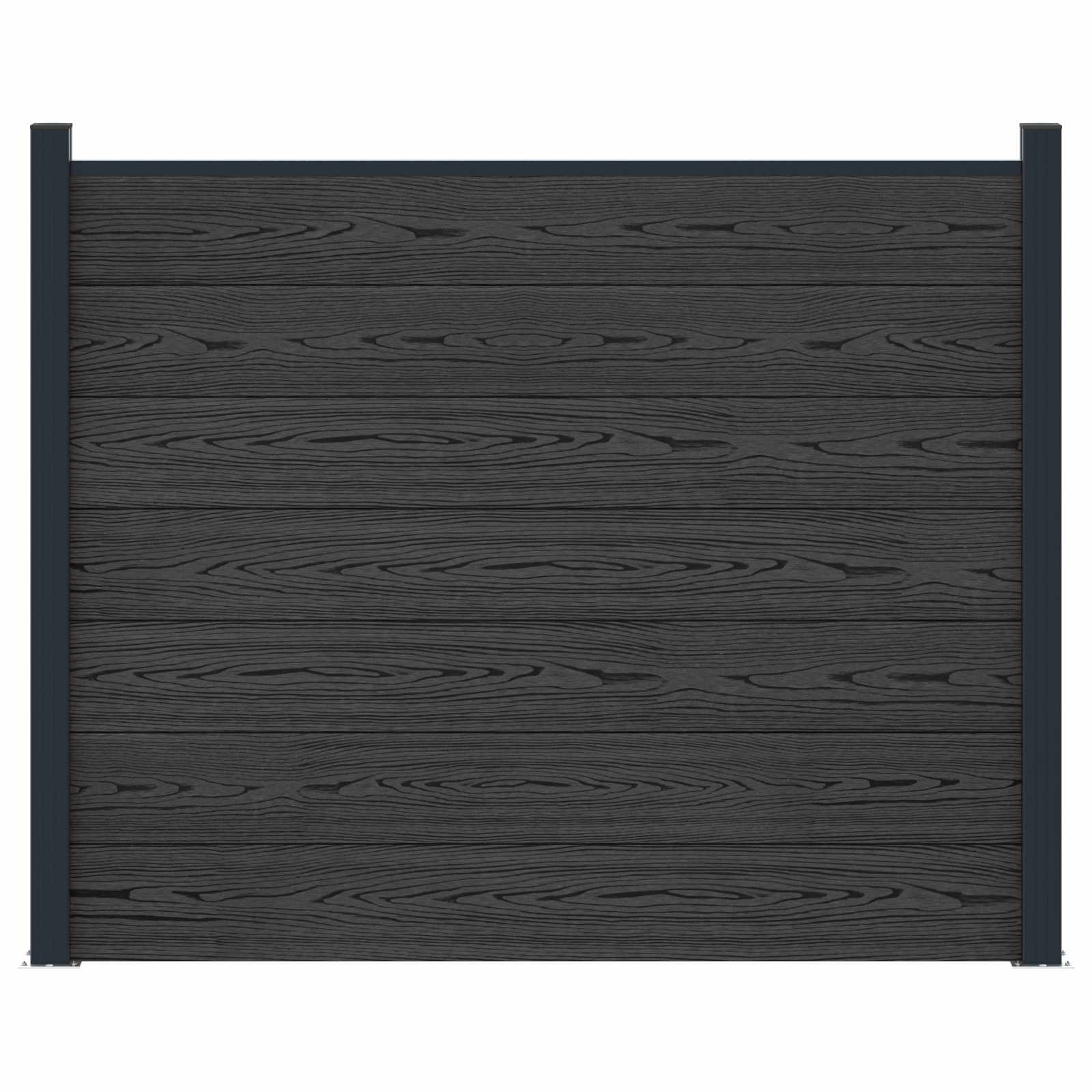 Zaunelement Wpc Und Aluminium