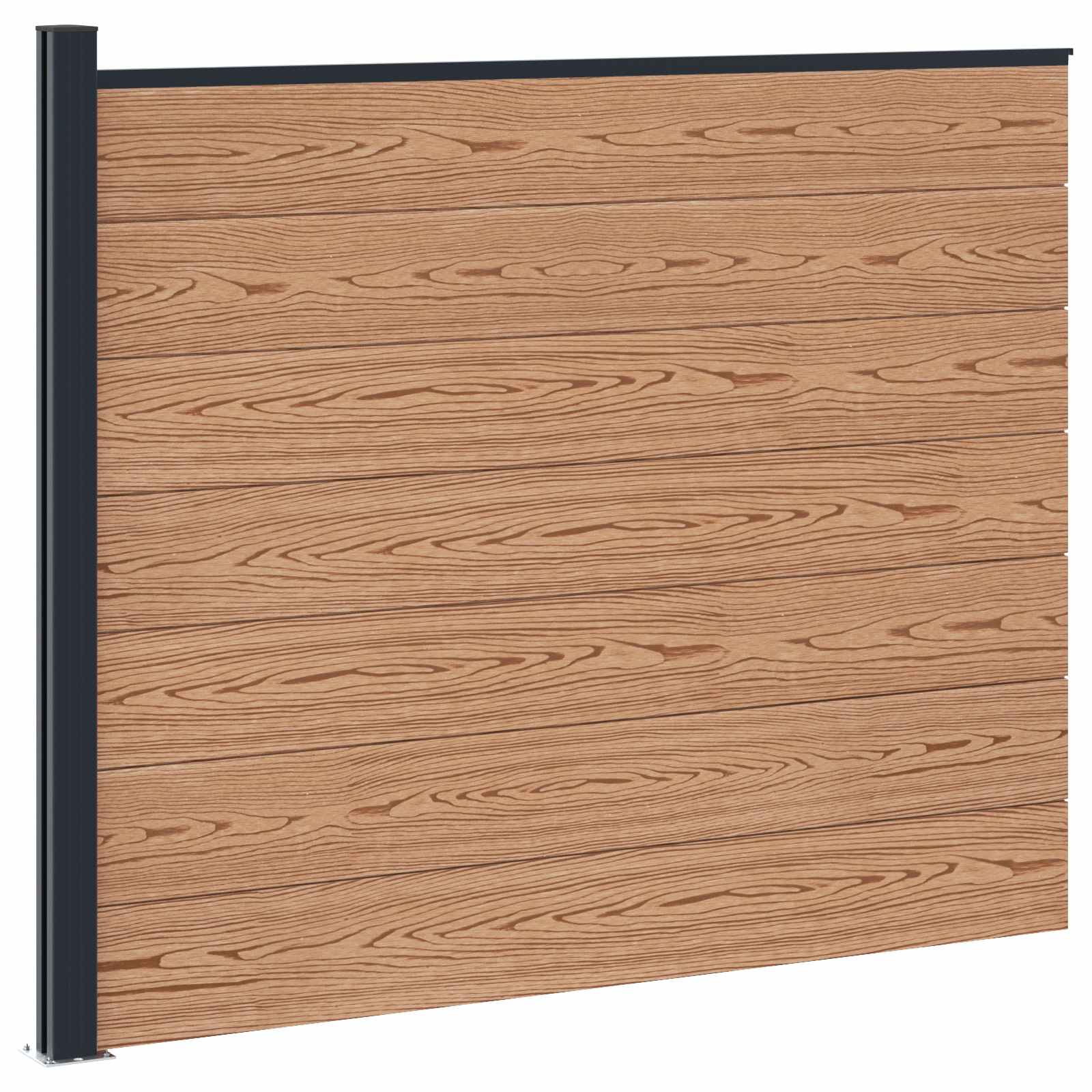 Zaunelement Wpc Und Aluminium