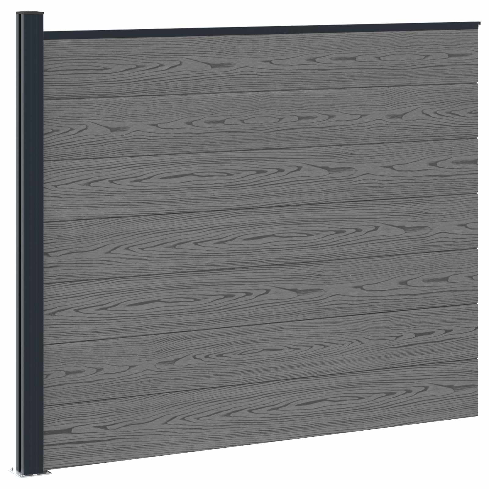 Zaunelement Wpc Und Aluminium