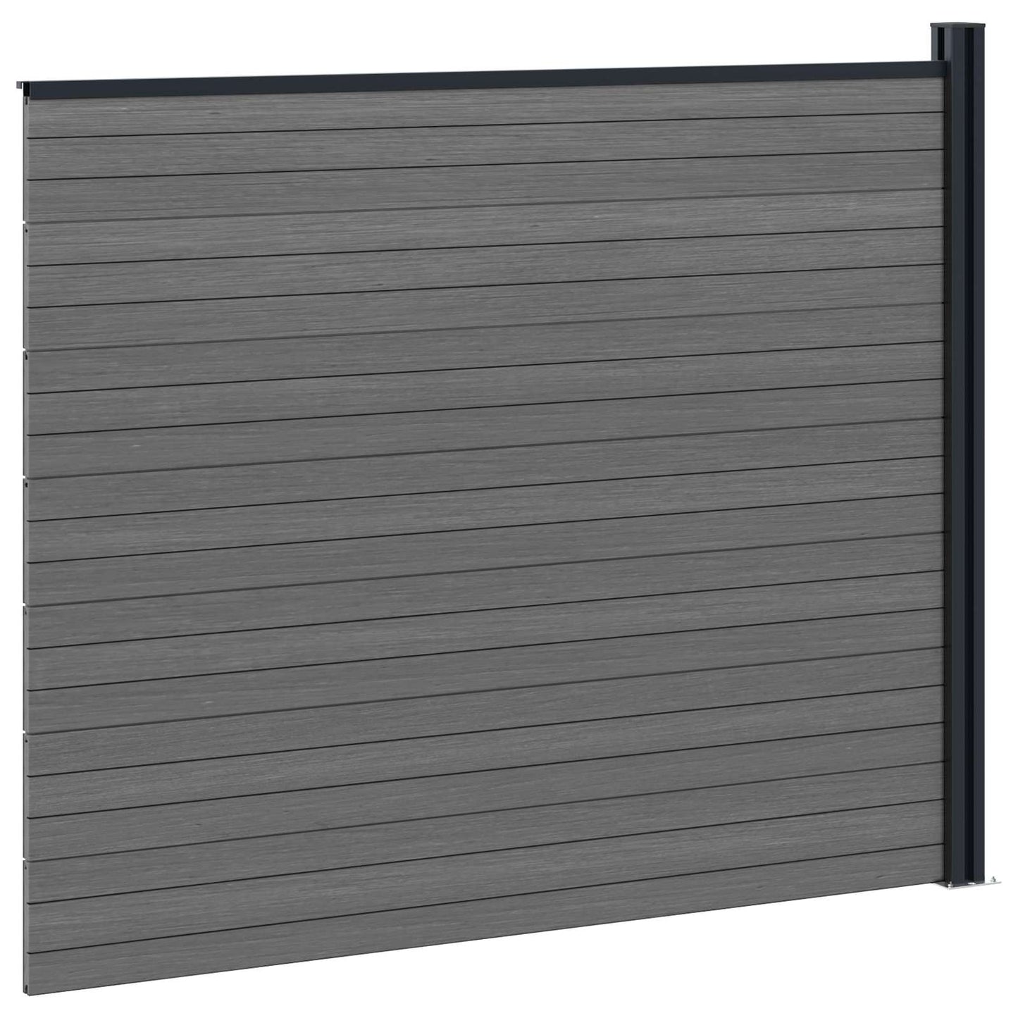 Zaunelement Wpc Und Aluminium