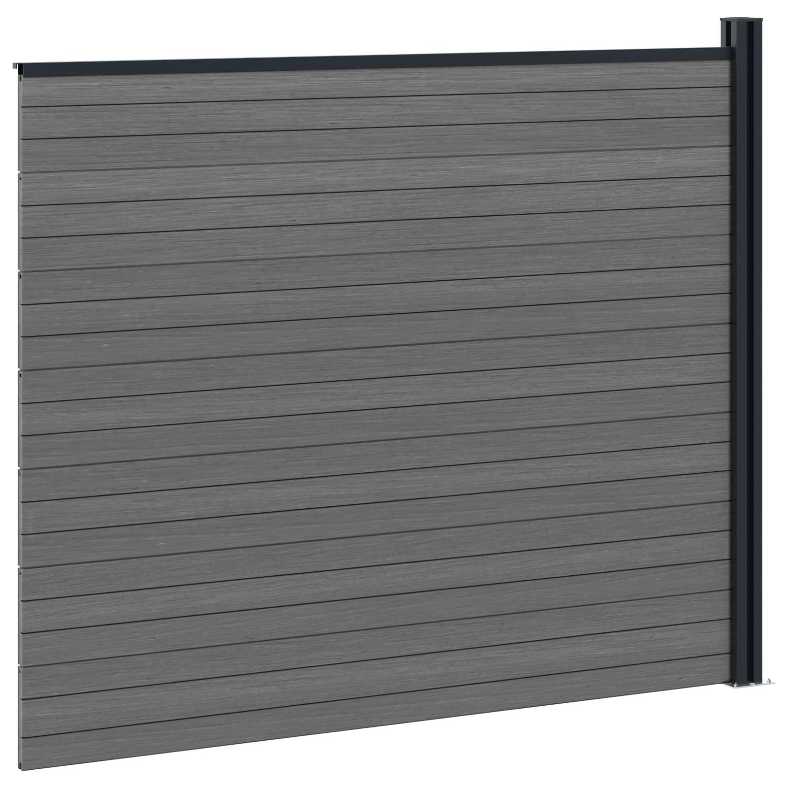 Zaunelement Wpc Und Aluminium
