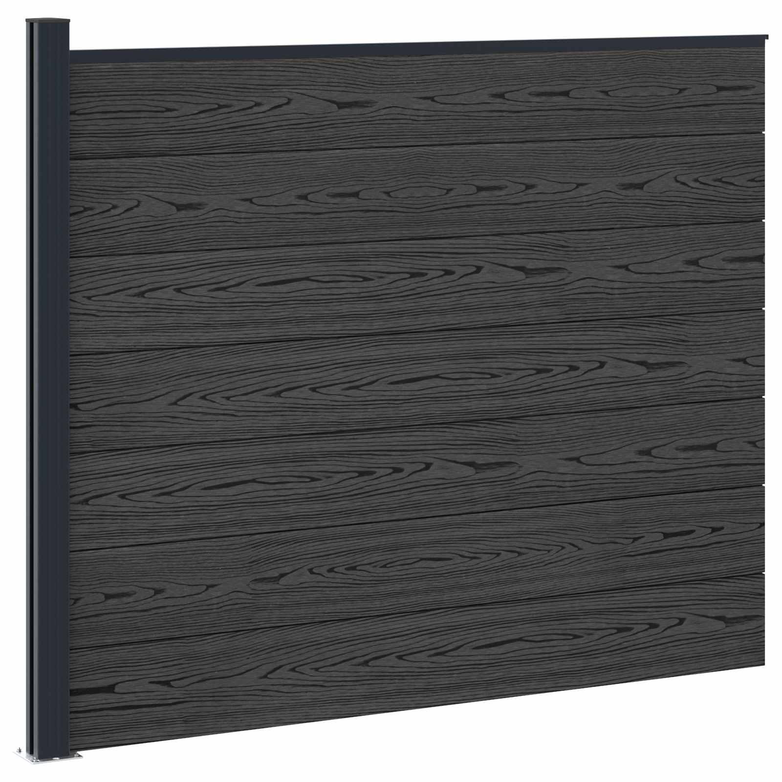 Zaunelement Wpc Und Aluminium