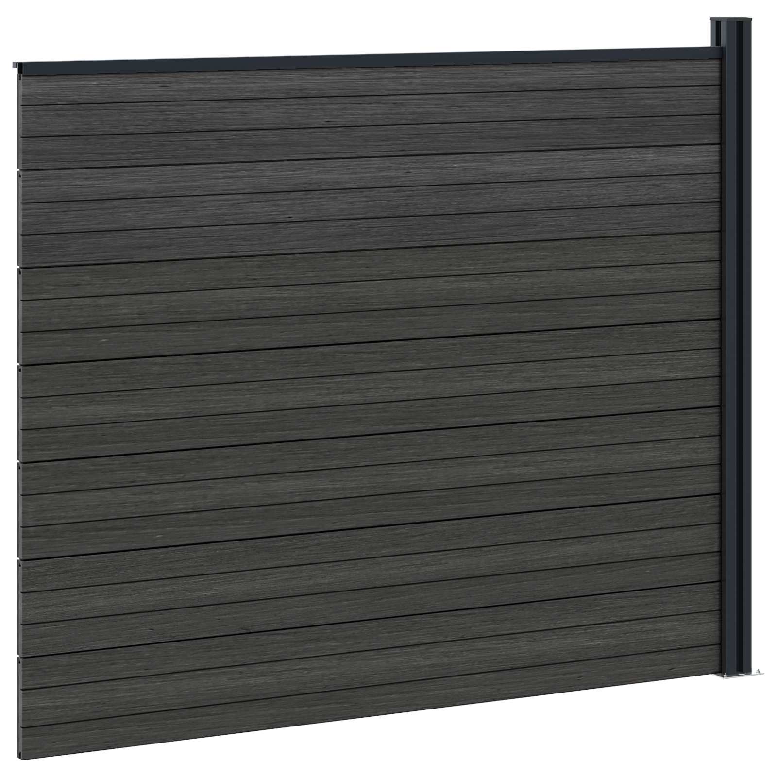 Zaunelement Wpc Und Aluminium