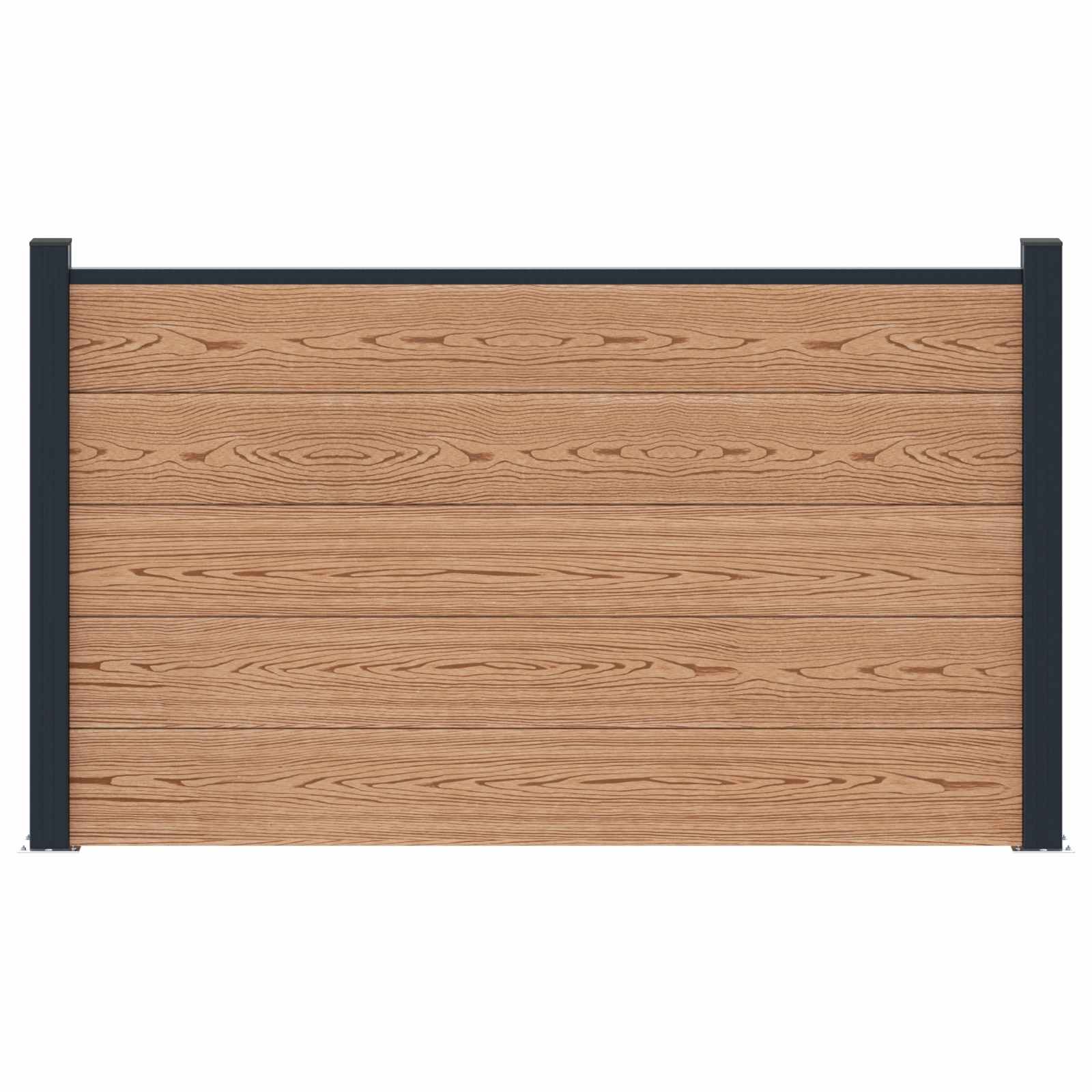 Zaunelement Wpc Und Aluminium