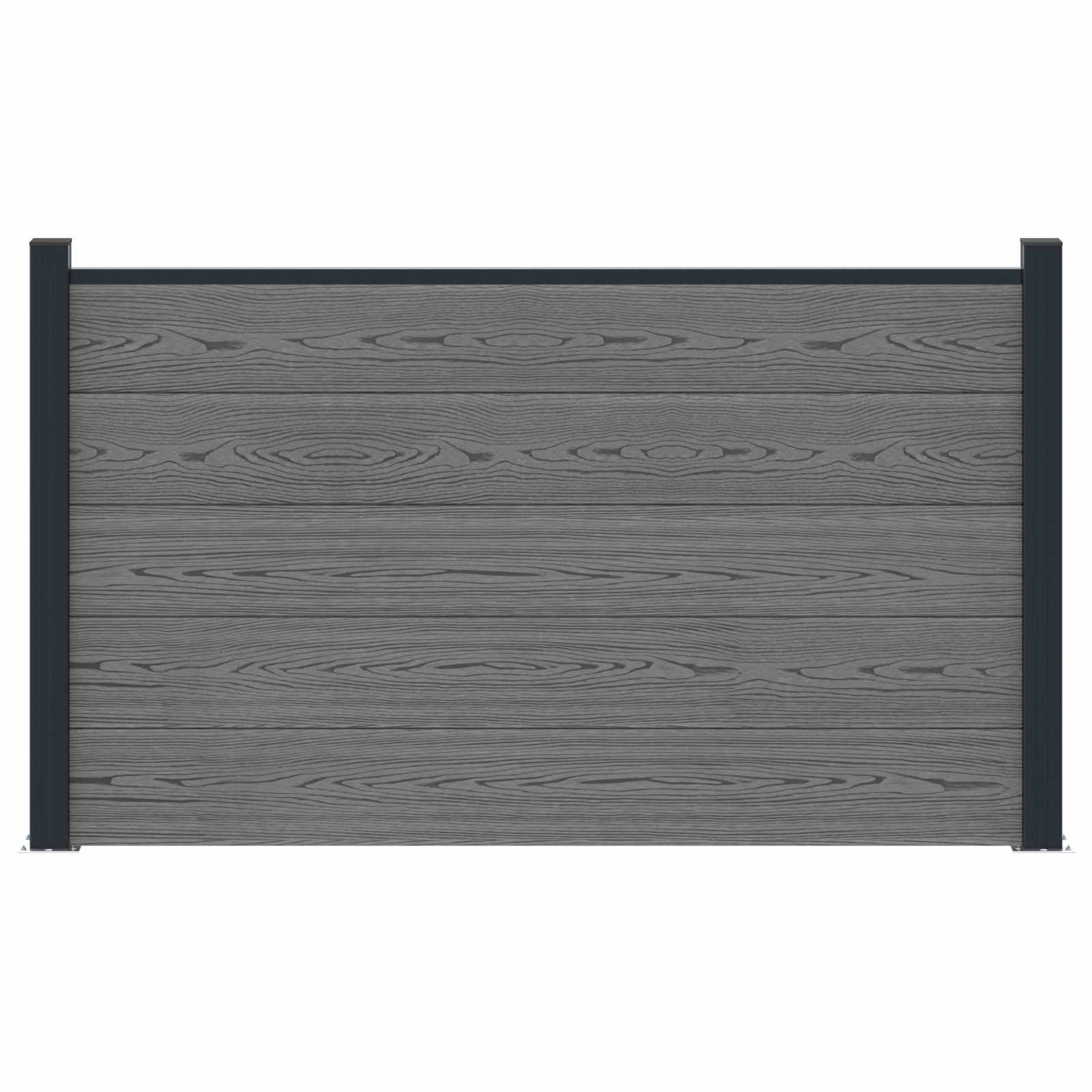 Zaunelement Wpc Und Aluminium